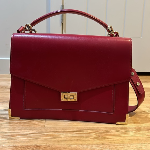 Gorgeous. Never used the Kopples Emily berry red structured bag “briefcase” - Picture 5 of 13